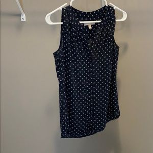 Banana republic size 0 shell top anchor print